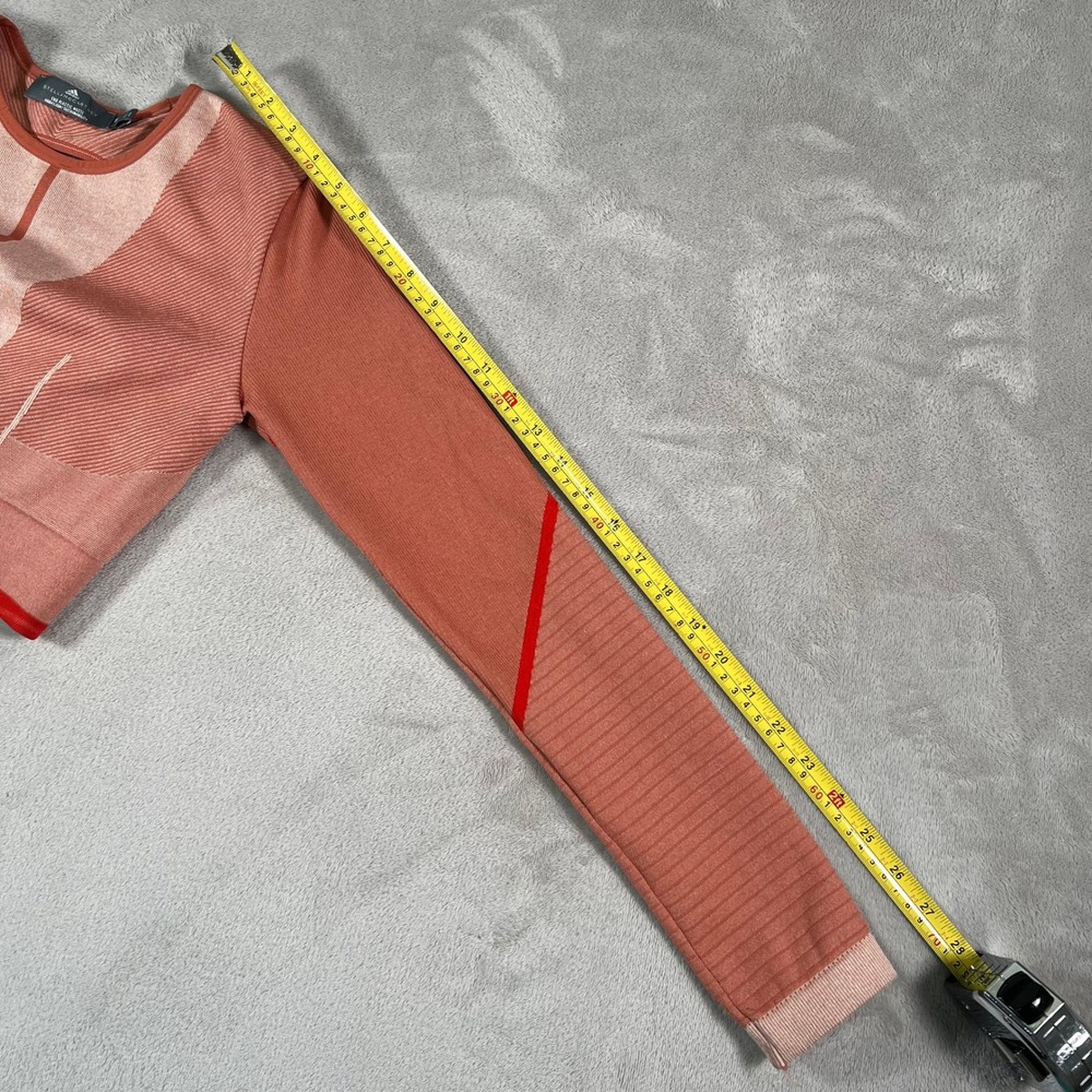 Adidas Stella McCartney True Strength Seamless Crop Top Red Women's Size Medium - Picture 9 of 9